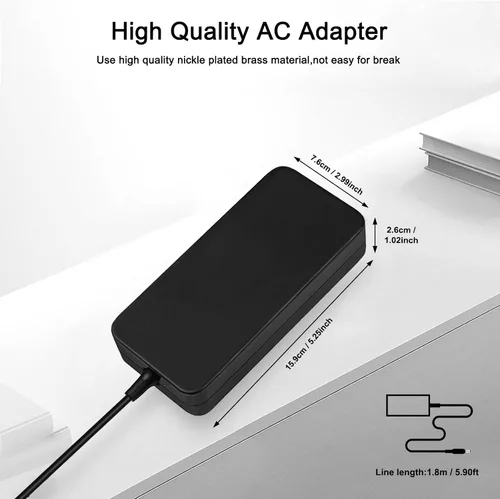Miniatura 3 de Cargador de 120 W 6.32 A compatible con Intel Nuc 10 11 12 13 14 Pro Kit Mini PC LG 17U70N 15U70P FSP120-ABBN2 A15-120P1A ADP-120RH B ADP-120ZB B