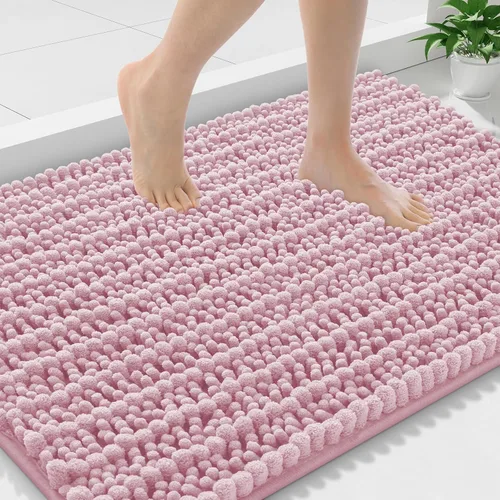 Miniatura 354 de Smiry Alfombras de Baño 24x16 pulgadas, Alfombras de Baño de Chenilla Extra Suaves y Absorbentes, Respaldo de Goma Antideslizante, Lavable a Máquina
