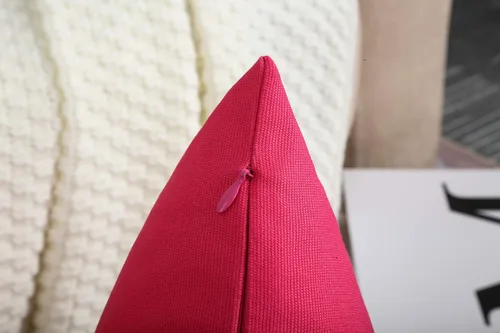 Miniatura 4 de TangDepot - Funda de almohada hecha a mano 100% lona de algodón, Algodón, Rojo sandía