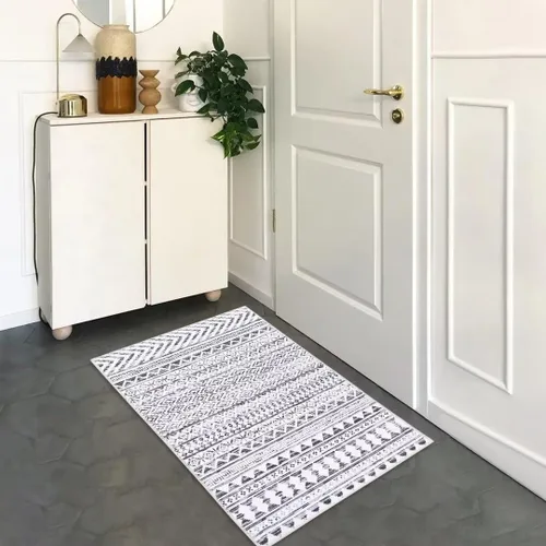 Miniatura 11 de GlowSol Alfombra de pasillo de 2 x 6 pies, moderna geométrica, suave, lavable, antideslizante, para interiores, cocina, sala de estar, dormitorio