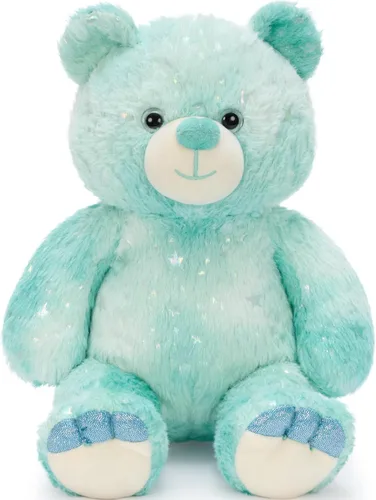 Tezituor - Oso de peluche arcoíris de 13.78 pulgadas, suave oso de peluche teñido anudado, acogedor juguete de peluche abrazable para niños, novia,