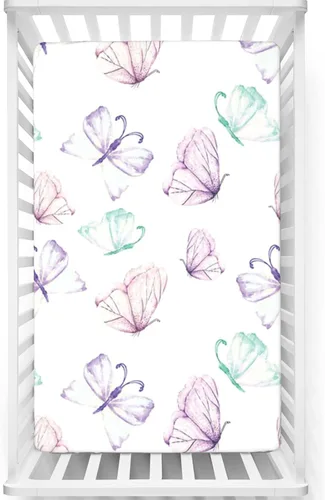 Miniatura 8 de Sábanas bajeras ajustables para cuna con temática de pesca, sábanas para colchón de cuna o sábana para cama infantil, multicolor, 24 x 38 pulgadas