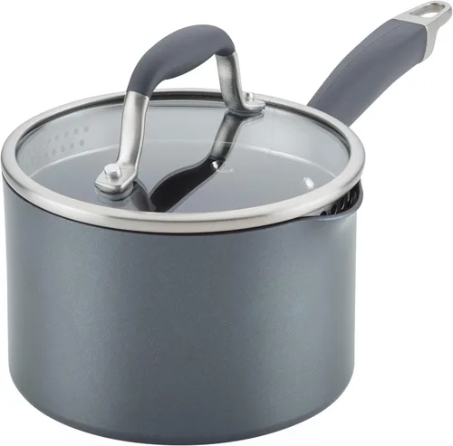 Miniatura 54 de Anolon Advanced Home Sartén/Cacerola de Salsa Cónica Antiadherente Dura Anodizada, 4.5 Cuartos de Galón (Moonstone)