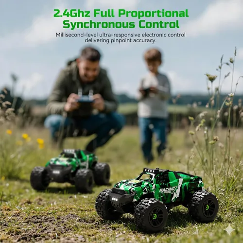Miniatura 5 de 36KMH 1:18 Coche de Control Remoto RC Coches Camión para Adultos Niños de 8 a 12 años, Vehículo Eléctrico Todo Terreno 4X4 de Alta Velocidad