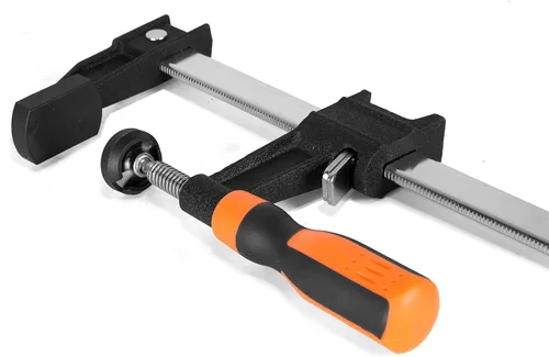 Miniatura 3 de WEN 10206F2 Abrazaderas de barra de acero de ajuste rápido de 6 pulgadas con garganta de 2.5 pulgadas y mango de microajuste, paquete de dos
