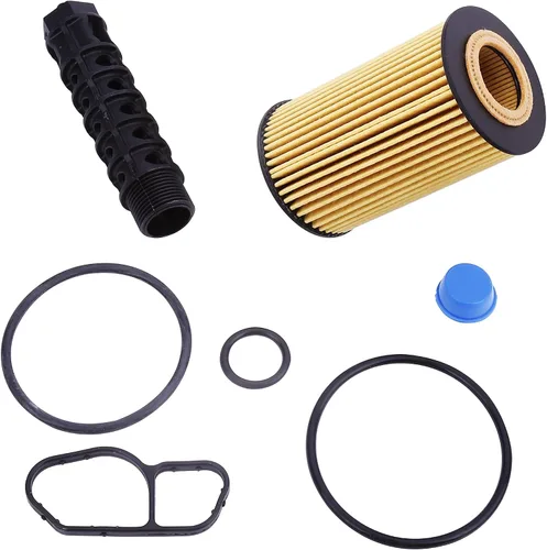 Miniatura 8 de Kit de carcasa del filtro del enfriador de aceite del motor con juntas, tapa y sellos. Reemplaza 55566784, 88179-91400 - Compatible con vehículos