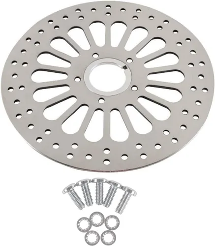 Miniatura 9 de SHARKROAD 1 rotor delantero y 1 rotor trasero de 11.5 pulgadas para Harley Davidson Touring Sportster Softail Dyna Rotor Actualización del sistema