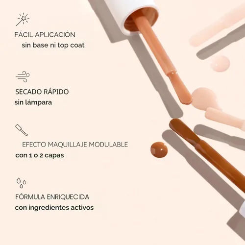 Miniatura 3 de Manucurist Active Smooth 01 Esmalte Corrector y Cuidado de Uñas - Esmalte de Uñas Nude 2 en 1: Fortalecedor y Crecimiento de Uñas - Sin Lámpara