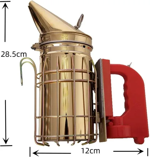 Miniatura 2 de Ahumador eléctrico de la colmena de la abeja del acero inoxidable de la versión con el escudo térmico, apicultor dedicó el equipo de la apicultura