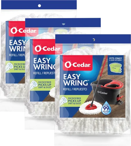 Miniatura 4 de O-Cedar EasyWring - Recambio de cabezal de trapeador giratorio (paquete de 6)