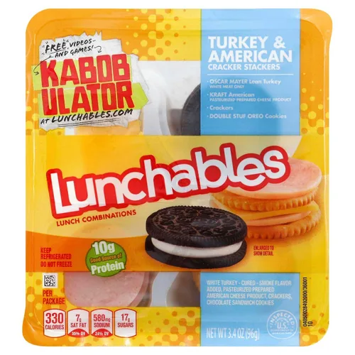 Miniatura 3 de Oscar Mayer - Paquete de fiesta para el almuerzo, 6 lonchables de jamón y queso cheddar, 6 galletas de pavo y queso americano, 6 salsa de queso