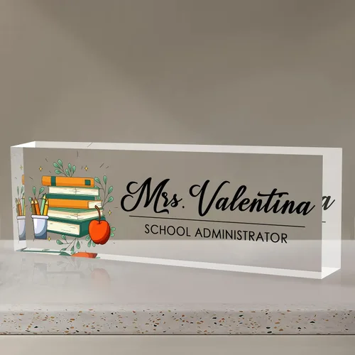 Miniatura 9 de Placa de nombre personalizada para escritorio de oficina, placa de nombre personalizada para escritorios, decoración de escritorio de oficina