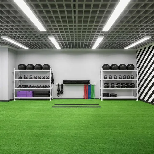Miniatura 9 de Yescom Tiras de trineo deportivo para césped artificial para gimnasio, piso de césped artificial para equipo de empuje de trineo de pesas para uso