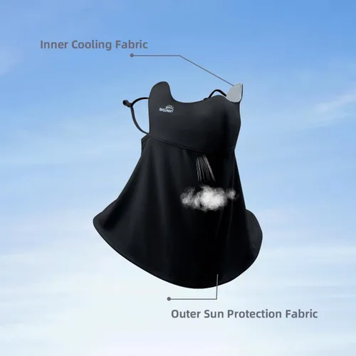 Miniatura 7 de Protección solar para la cara, bufanda para el cuello, polaina para mujer, UPF 50+, máscara de verano anti-UV, cubierta facial transpirable SLF5M119T