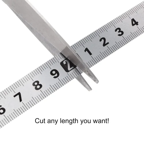 Miniatura 5 de HARFINGTON 2 cintas métricas autoadhesivas de 196.9 in, de acero inoxidable, impermeable, resistente al desgaste, de izquierda a derecha, regla
