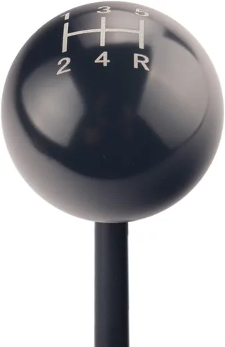 Miniatura 3 de Dewhel JDM Cabeza redonda para palanca de cambios de 5 velocidad tracción manual, pomo de palanca atornillable M10 x 1,5 en para Honda Acura, Negro