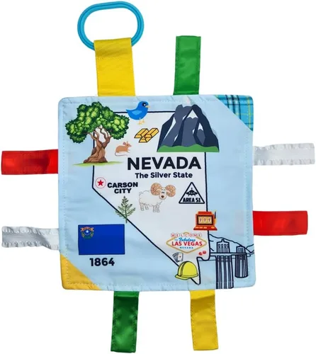 Miniatura 26 de Baby Jack & Co - Cochecito de juguete para bebés de 8 x 8 pulgadas, juguete para bebés, juguetes arrugados para desarrollar cinco sentidos, aprende