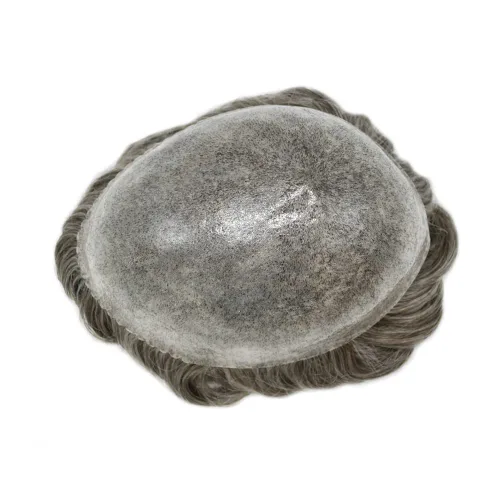 Miniatura 13 de Toupee Hair Piece For Men 100% Real Human Hair System Natural Looking Hairpieces For Men Hair Units Protesis Capilar Para Hombre 8''X10'' #610#6