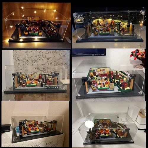 Miniatura 2 de Vitrina acrílica para ideas 21319 Friends Central Perk and Ideas Seinfeld 21328 coleccionables, cajas de acrílico para exhibición de protección a