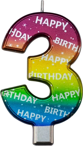 Miniatura 115 de DERVENTA Velas de cumpleaños con números grandes, 3D, color rosa, 3.7 pulgadas, decoración para tartas de fiesta, 1 pieza (número 3 rosa)