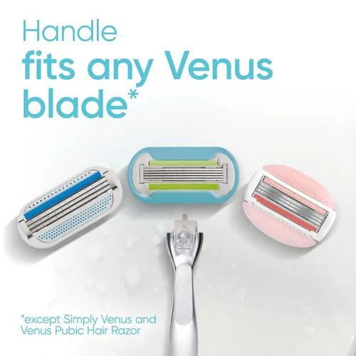 Miniatura 7 de Gillette Venus - Maquinilla de afeitar para mujer, extra suave, incluye 1 mango de afeitar reutilizable + 4 repuestos de maquinilla de afeitar de 5