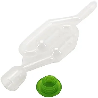 Miniatura 3 de 1PCS Airlock, tipo gemelo de la burbuja de aire de la burbuja S de la forma de S para la fabricación de la cerveza del vino