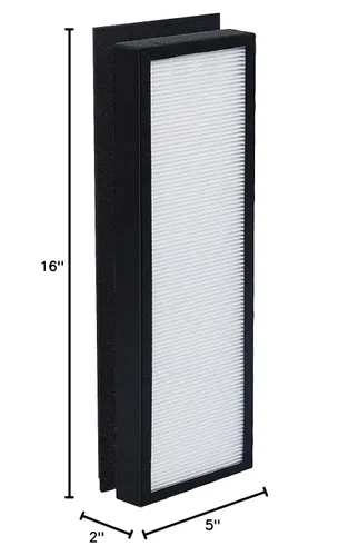 Miniatura 5 de Nispira TF60 TF60-Pure T500 Filtro de repuesto True HEPA Filtro de carbono para Breathe Smart Tower Purificador de aire, 1 paquete