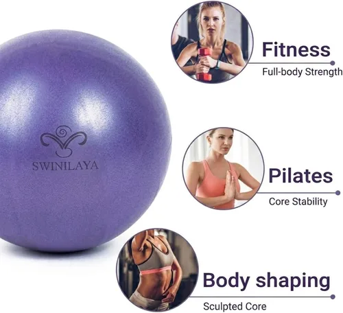 Miniatura 2 de Pilates Ball 9 Inch - Mini Exercise Ball Yoga, Barre, Core Training, Physical Therapy, Anti-Burst & Non-Slip