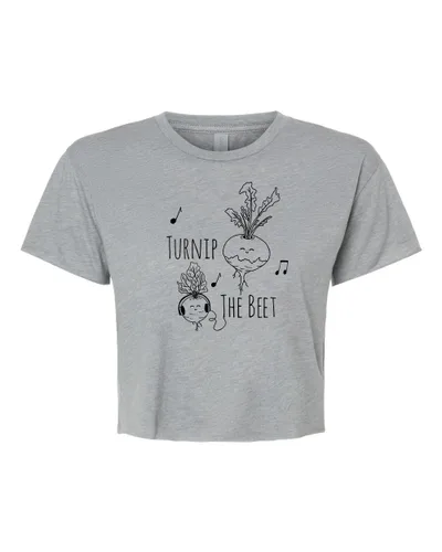 Miniatura 7 de I Walk The Lime, Cute Women's Screen Printed Crop Tee, Shirts With Sayings, Heather Gray or Gold (S, Heather Gray)
