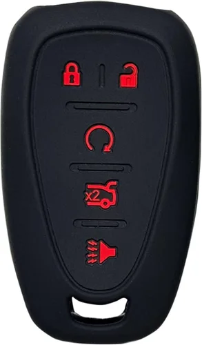 Funda para llavero de Chevy Equinox: estuche para llave de 5 botones compatible con Chevy Traverse Blazer Equinox Malibu Traiblazer Cruze Sonic 2016