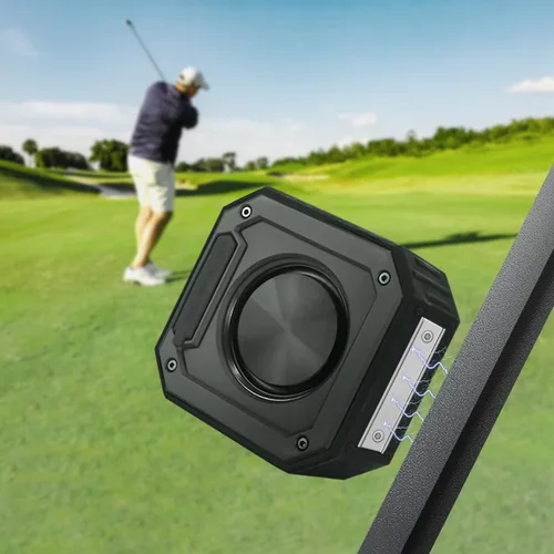 PILSAMAS Altavoz de golf, altavoz magnético inalámbrico Bluetooth para carrito de golf con imán fuerte, fuerte con graves ricos, portátil al aire