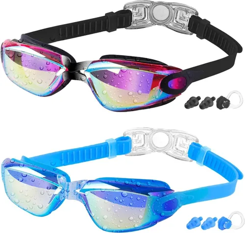Miniatura 17 de COOLOO - Gafas de natación para niños, paquetes de 2 gafas de natación para niños y niñas de 4 a 16 años