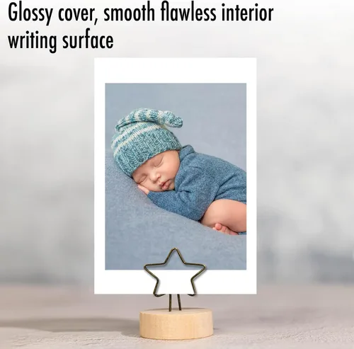Miniatura 3 de The Best Card Company, Blissful Little Ones - Tarjeta de felicitación para bebé con sobre (4.63 x 6.75 pulgadas), color azul, para niño recién