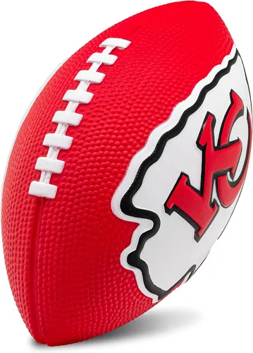 Miniatura 21 de Franklin Sports NFL - Fútbol americano de espuma para niños, pelota suave de tamaño junior de 8.5 pulgadas con logotipos 3D, perfecta para el día