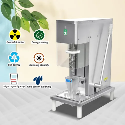 Miniatura 2 de Máquina de mezcla comercial de yogur congelado,Mezcladora de helado de batido de yogur,Mezcladora de acero inoxidable para yogur, batidos y yogur