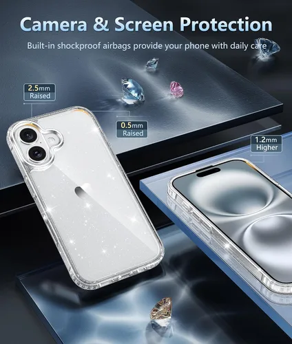 Miniatura 923 de FNTCASE Funda para iPhone 13 Pro-Max: Fundas magnéticas transparentes compatibles con Magsafe Slim anti amarillamiento protección contra caídas