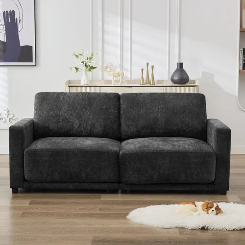 Miniatura 22 de Sofá modular en forma de U de 143.8 pulgadas, sofá de nube seccional de gran tamaño, sofás de asiento profundo de 6 plazas con 2 otomanas móviles