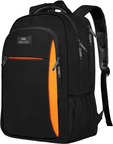 Miniatura 23 de MATEIN - Mochila de viaje para laptop, mochila empresarial antirrobo, delgada, resistente, puerto de carga USB, impermeable, para universidad o Gris