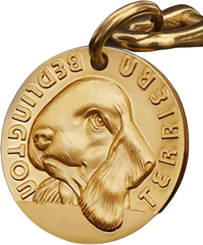 Miniatura 42 de Etiquetas de identificación para mascotas de cobre puro, etiquetas de nombre de perro personalizadas en relieve 3D con letras personalizadas