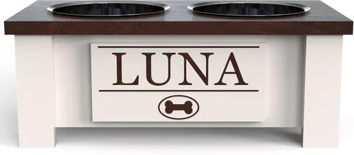 Miniatura 86 de GrooveThis Woodshop Soporte Personalizado de Cuenco Elevado para Perros de Tamaño Grande, Mediano, Pequeño y Extra Pequeño - Cuencos de Acero Negro