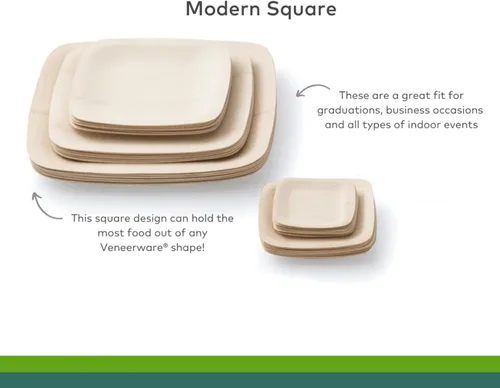 Miniatura 2 de Bambu Paquete de platos de bambú desechables de 100 a 5 pulgadas, productos biodegradables ecológicos, platos desechables de bambú para fiestas