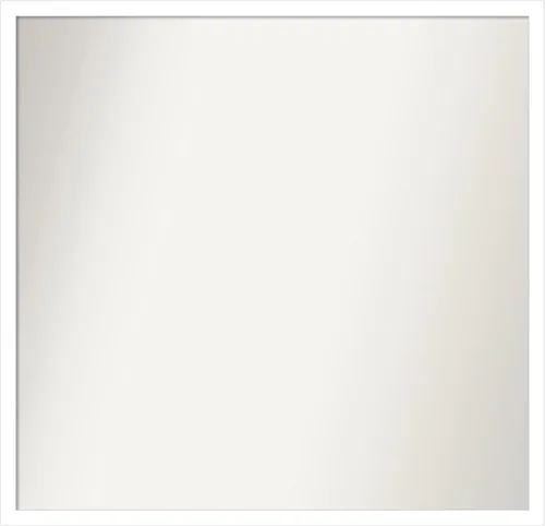 Miniatura 789 de Amanti Art Espejo de baño blanco para sobre el fregadero, 32 x 45 pulgadas, espejo de tocador rectangular blanco esbelto, marco de madera moderno