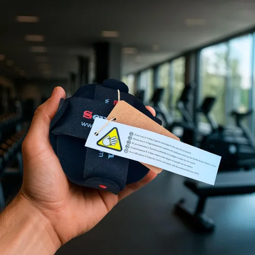 Miniatura 7 de Guantes de gimnasio anti-callo, acolchado adaptativo negro para entrenamiento con pesas, crossfit, fitness, protección de agarre cómodo