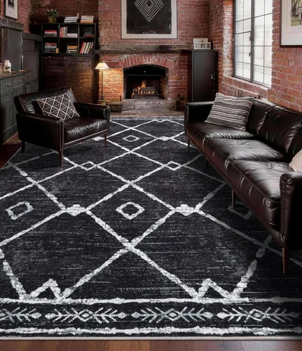 Miniatura 12 de Alfombra de pasillo de 2 x 6 pulgadas para interior - Alfombra de entrada rústica de cabaña con diseño de oso, antideslizante, de pelo bajo