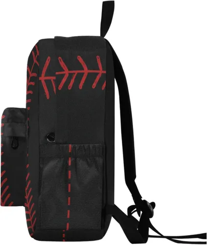 Miniatura 6 de Mochila para computadora de poliéster divertido para niños, niñas, mochila grande para negocios, deportes, viajes, escuela, libros, Béisbol