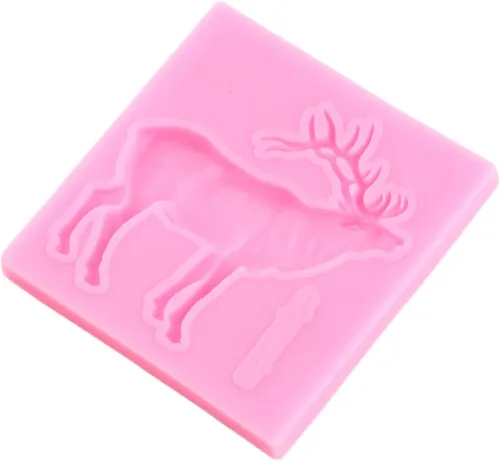 Miniatura 7 de Molde de silicona para ciervos de Navidad, moldes de fondant 3D, molde de alce para decoración de pasteles de Navidad, decoración de cupcakes