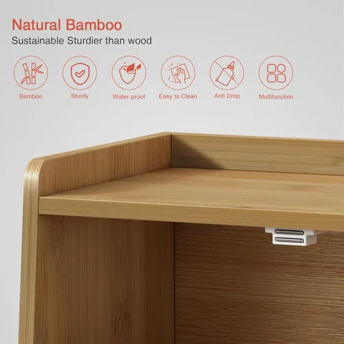 Miniatura 7 de Caja de pan de madera Goozii para encimera de cocina, contenedor de almacenamiento de panes rústico para pan casero, organizador con ventana