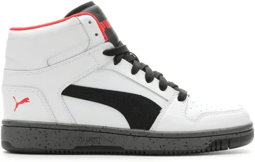 PUMA Hombres Rebound Layup Elevated High Sneakers Zapatos Casual - Blanco