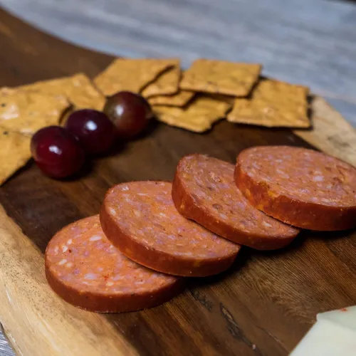 Miniatura 8 de Pepper Joe’s Salchichón Carolina Reaper de verano – Salchichón ahumado lentamente y picante de verano con el pimiento más picante del mundo y carne