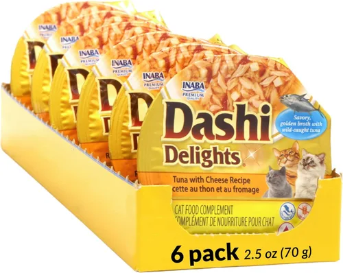 Miniatura 19 de INABA Dashi Delights para gatos, guarnición de pollo desmenuzado con caldo de hojuelas de bonito, complemento de comida para gatos con taurina